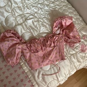 House of CB Arianna Pink Corset Top